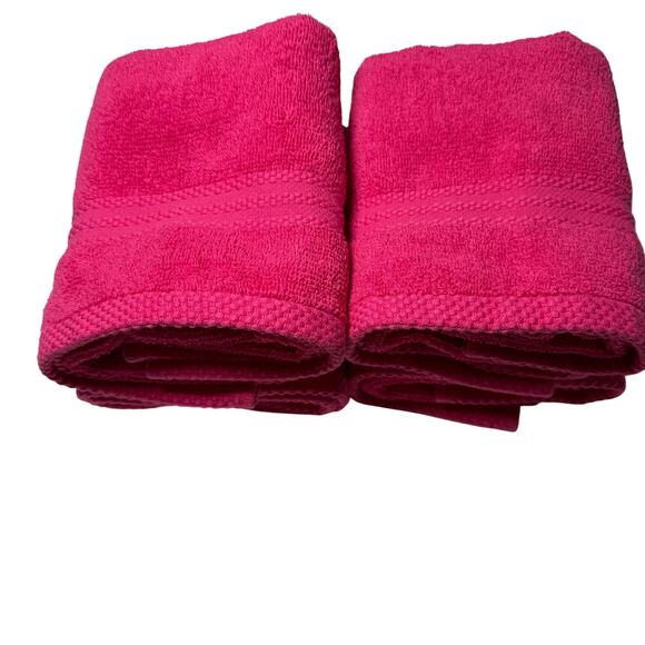 Set of 4 Glamburg Hand Towels Pink 100% Cotton Ultra Soft Made in India - Picture 2 of 9